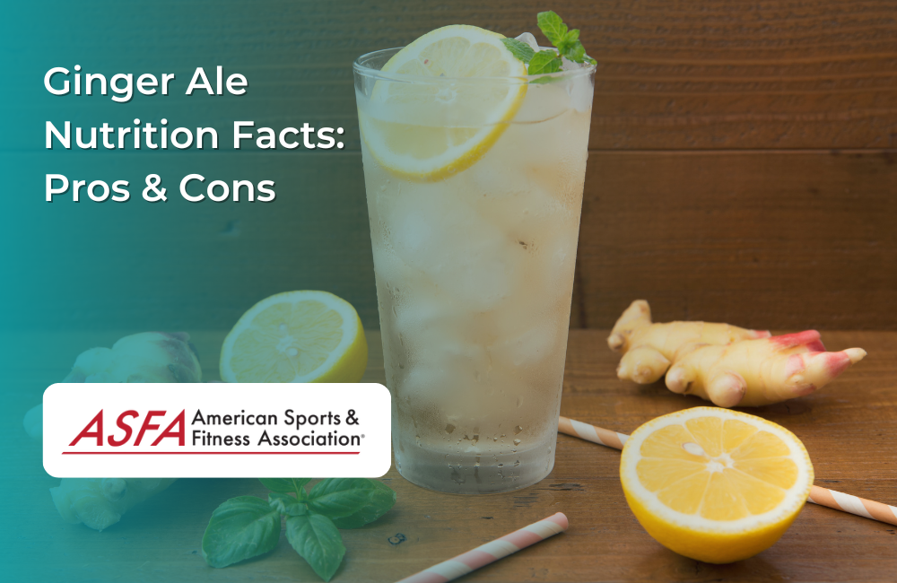 A refreshing glass of ginger ale with lemon slices and ginger root on a rustic wooden table.