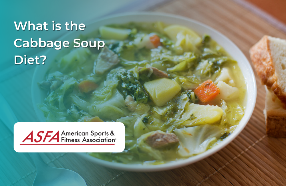 A bowl of cabbage soup with bread slices beside it, representing the cabbage soup diet.