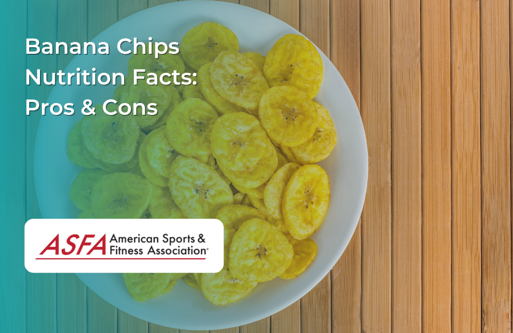 A white plate filled with crispy, golden-yellow banana chips.