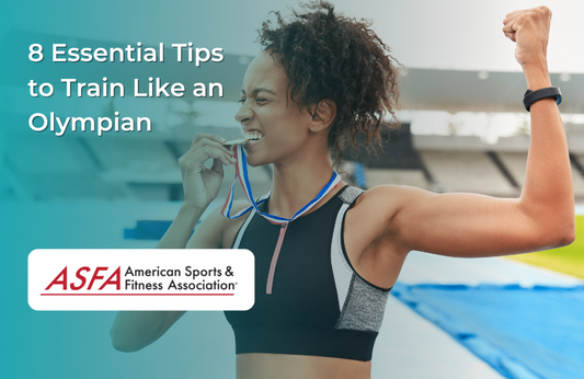 Person flexing and biting olympic metal.