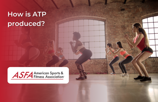 Group of women doing squats in a large room with brick walls and large windows.