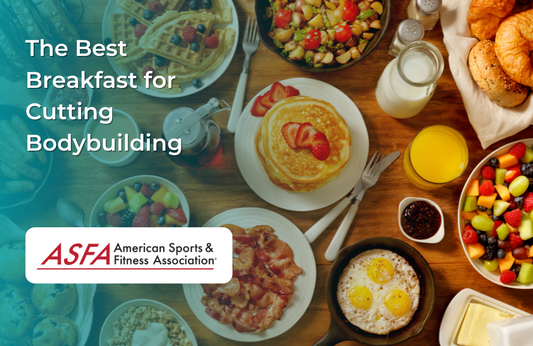 A table is filled with breakfast foods including pancakes, eggs, bacon, fruit, and juice.