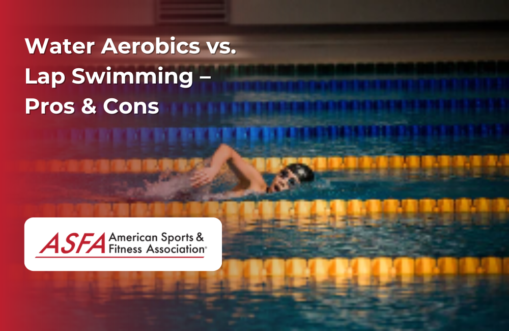 Water aerobics vs lap swimming