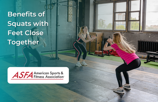 Group of women doing squats indoors