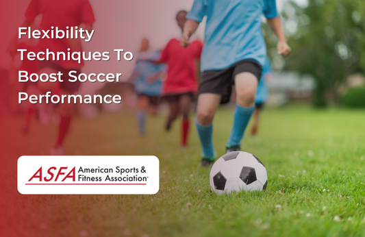 Children running on a grassy field playing soccer, with one child prominently dribbling a soccer ball in the foreground. 