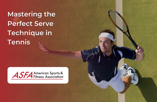 Male tennis player mid-air serving on an outdoor court