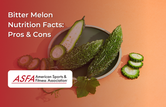 A plate of sliced and whole bitter melons on an orange background.