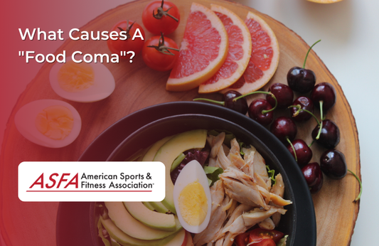 A healthy meal featuring avocado, hard-boiled eggs, chicken, cherry tomatoes, cherries, and grapefruit slices arranged on a wooden plate.