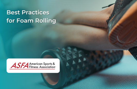 Person foam rolling legs.