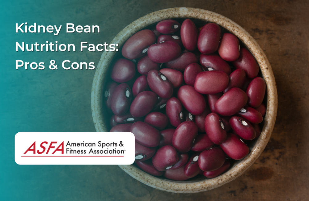 A bowl filled with red kidney beans placed on a wooden surface.