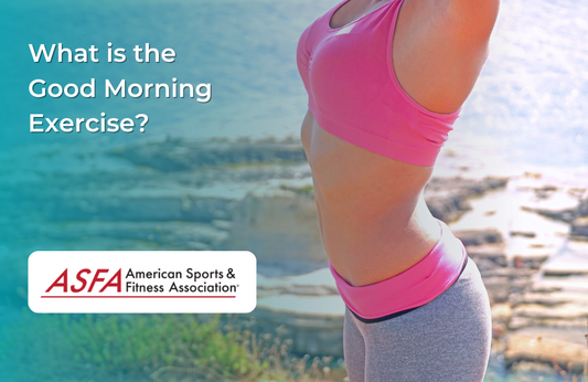 A lady in pink stretching outside by a body of water.