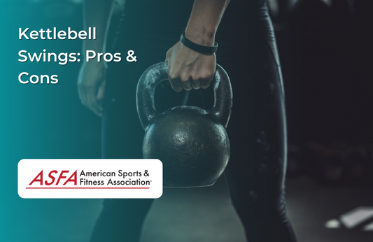 A person holding a kettlebell with both hands, preparing to perform a kettlebell swing.