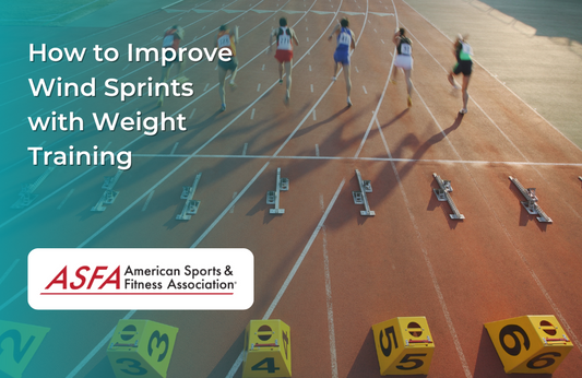 Image of athletes sprinting on a track outside.