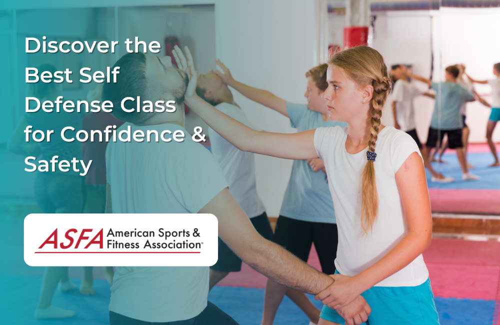 Class performing self defense moves