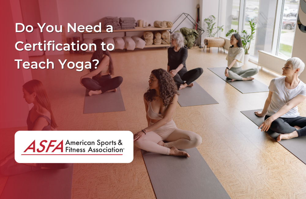 Yoga class exercising indoors