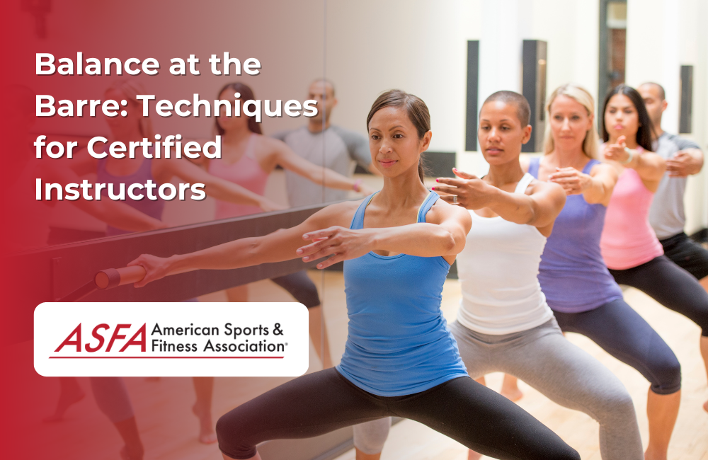 A group in a barre exercise class