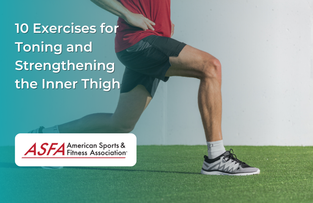 Man in red shirt performing lunges