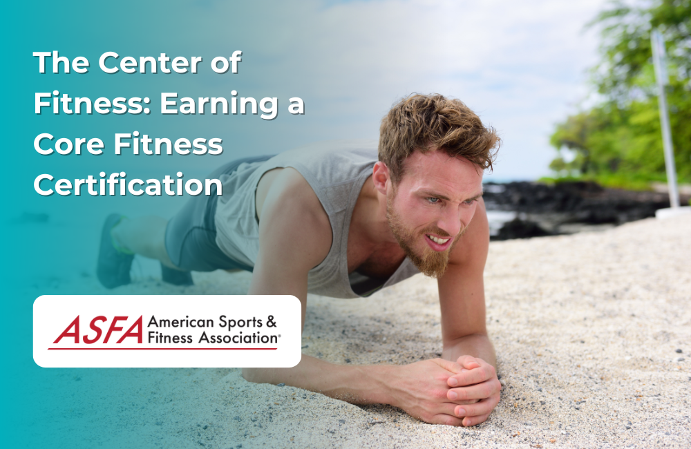 Man doing plank exercise on beach sand, focusing intently