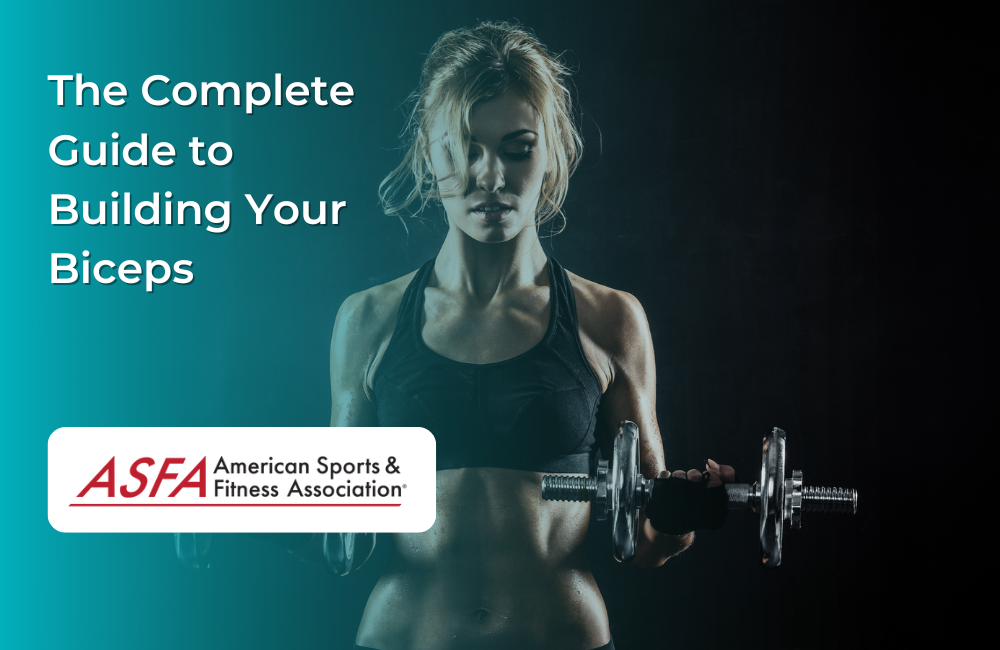 Lady in black shirt curling dumbbells against a dark background.