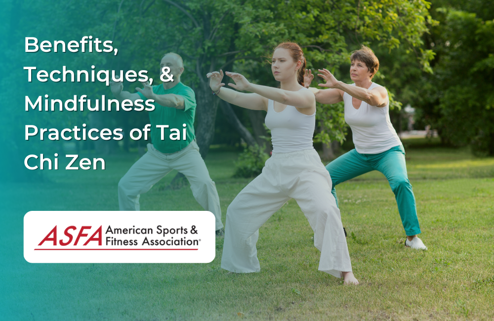 Group performing tai chi outside