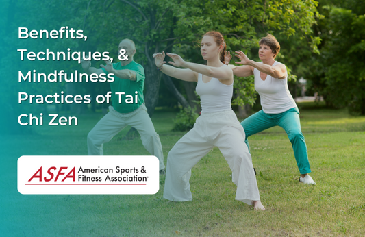 Group performing tai chi outside
