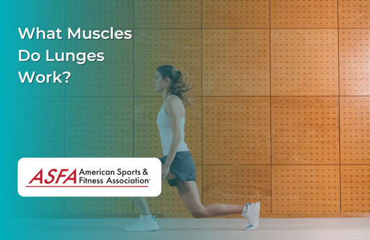 Lady in white shirt performing lunges.