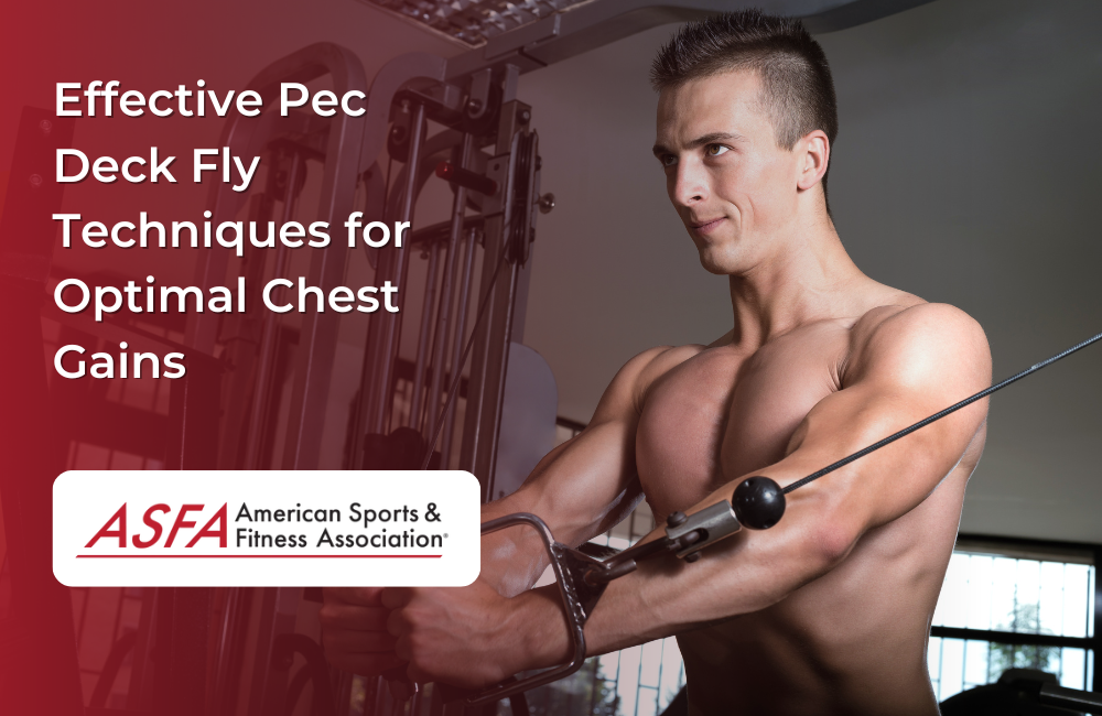 Shirtless man working out on a pec deck machine in a gym, focusing on chest contraction