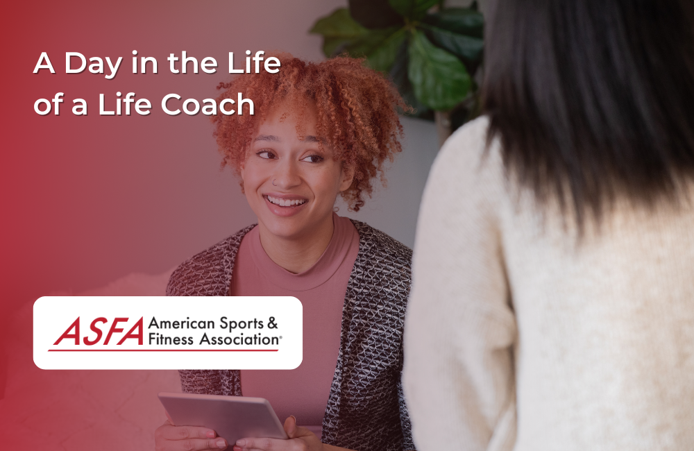 Lady in red speaking to person in white sweater
