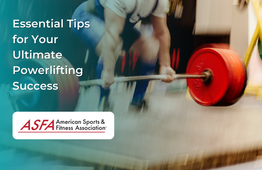 A powerlifter mid-lift, pulling a heavy barbell with red weight plates during a competition.