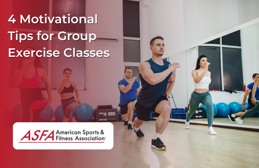 Group Instructor giving motivation on exercise class