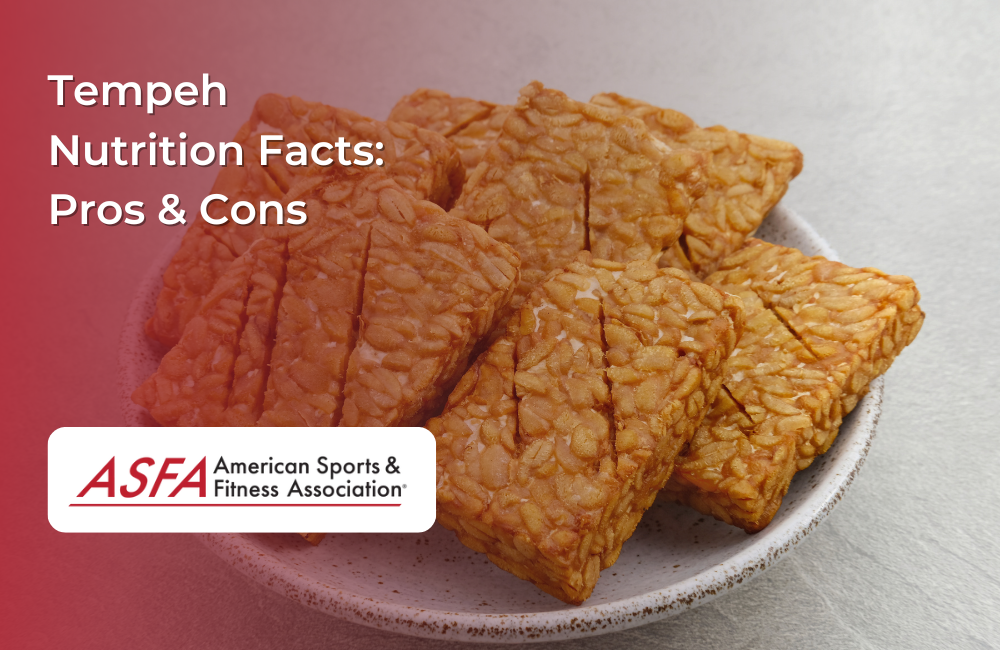  plate of sliced, golden-brown tempeh arranged neatly.