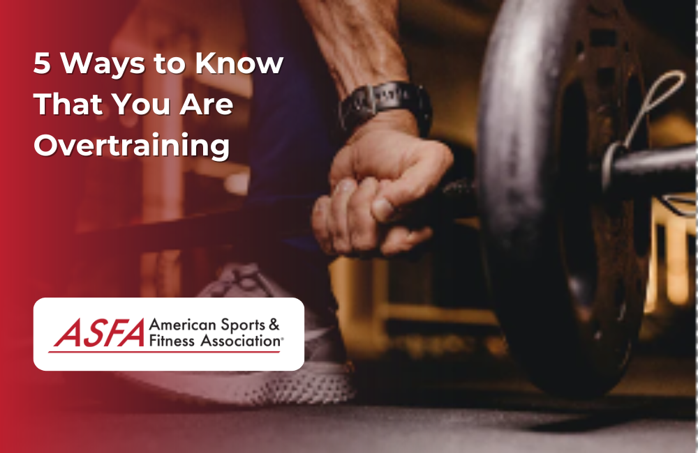 Don't overtrain your body