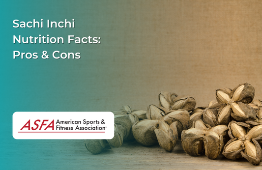 A collection of dried sacha inchi seeds on a wooden surface with a neutral background.