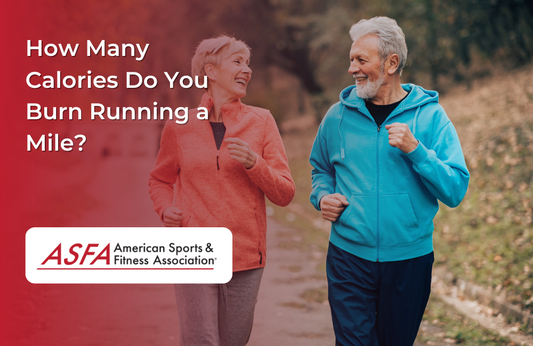 Couple running together outside.