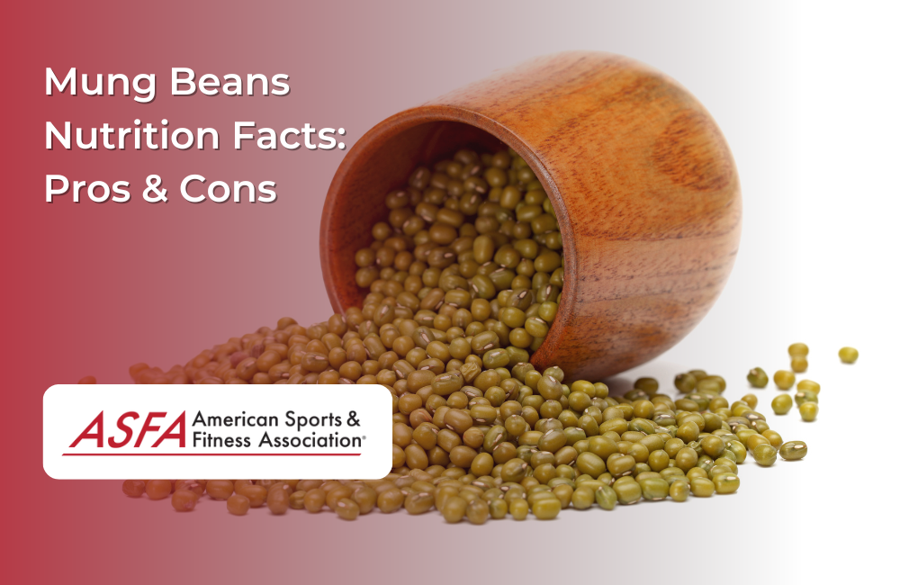 A wooden bowl tipped over, spilling mung beans onto a surface.
