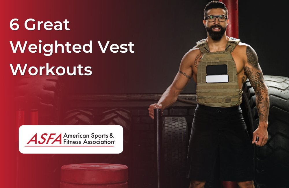 A man with a Weighted Vest doing a workout 