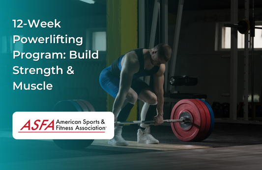 Man powerlifting in dark gym.