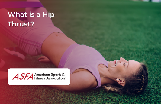 A woman in pink workout attire performs a hip thrust exercise on a grassy field.