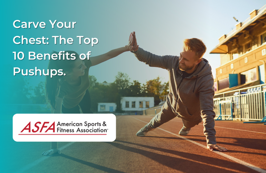 Two people high fiving while doing pushups outside. 