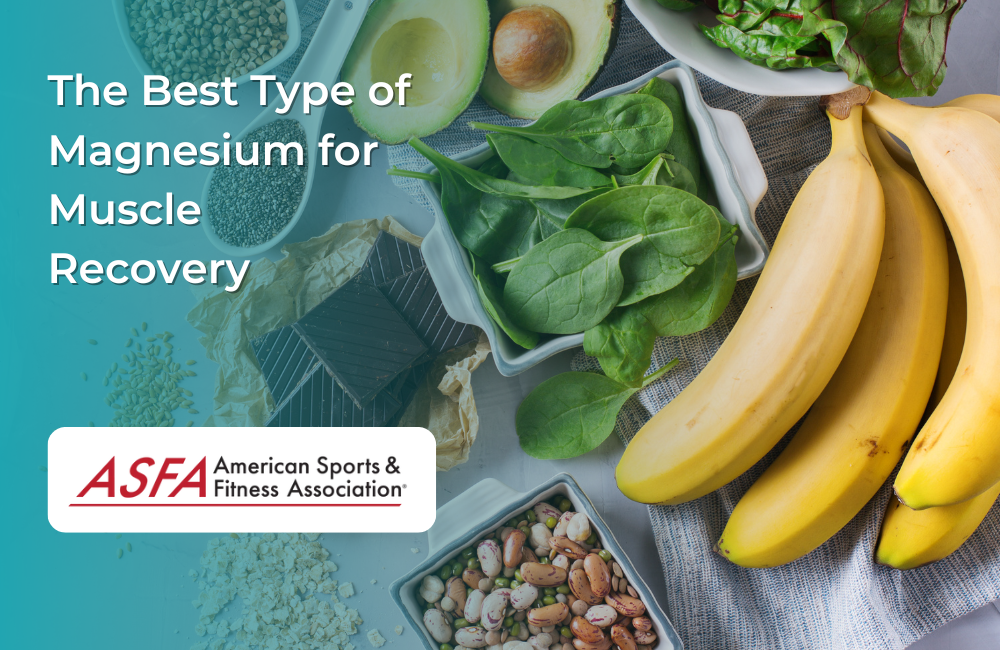 A variety of magnesium-rich foods including bananas, spinach, avocado, and beans on a table