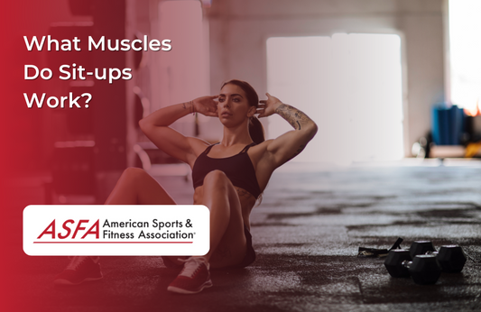 Lady performing a sit-up.