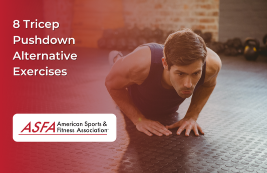 Different tricep pushdown alternative exercises.