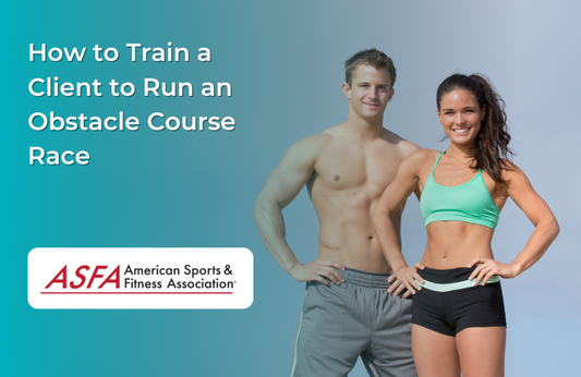 Man and woman in athletic clothing posing outside.