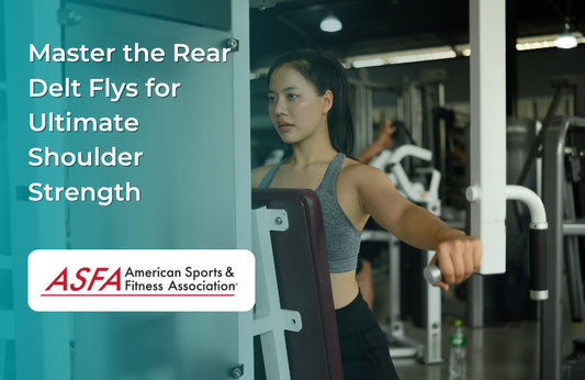 Woman performing rear delt flys on a machine in a gym.