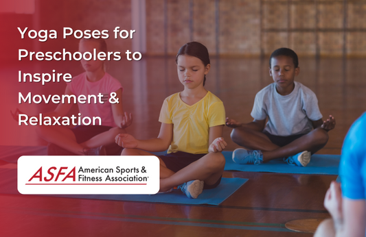  Young children sit cross-legged on yoga mats with eyes closed and hands in meditative poses in a gym.