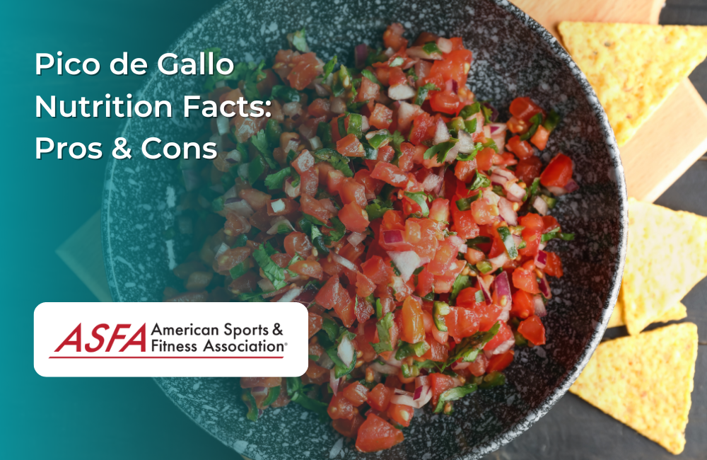 A bowl of fresh pico de gallo salsa with tortilla chips in the background.