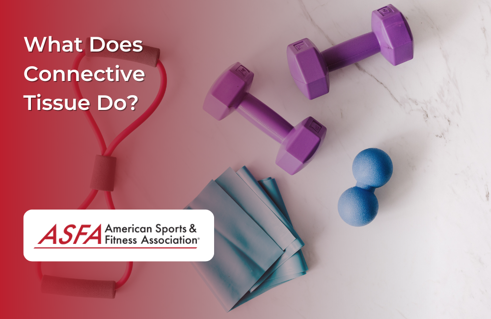 Various workout equipment like resistance bands and dumbbells on a white marble surface..