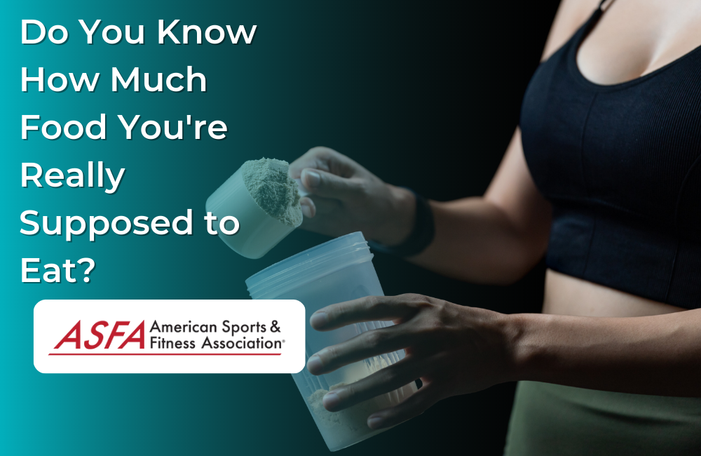 Do you know how much food your really supposed to eat?