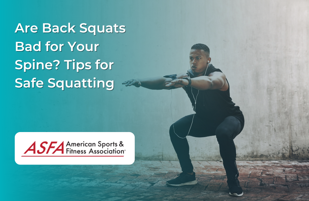 Man outside doing a squat exercise.