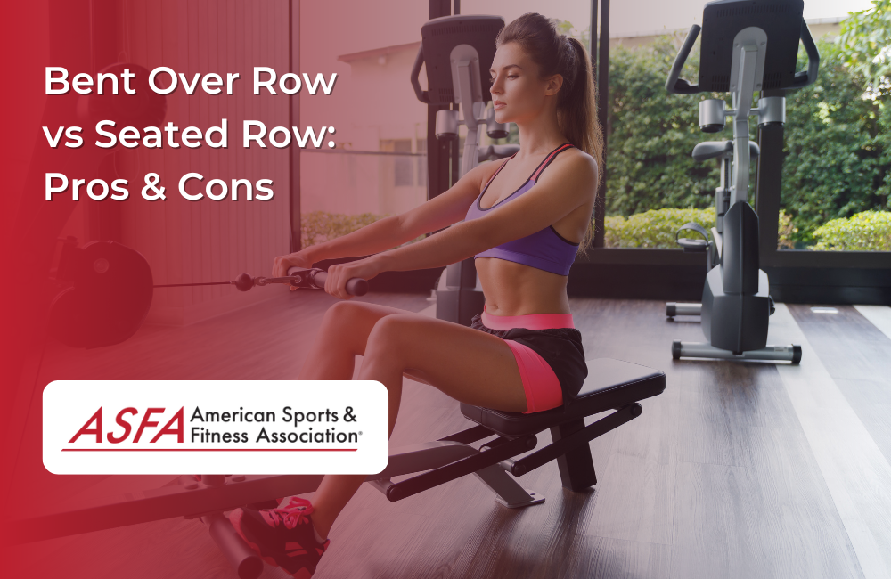 The pros and cons between bent over rows vs seated rows exercises. 